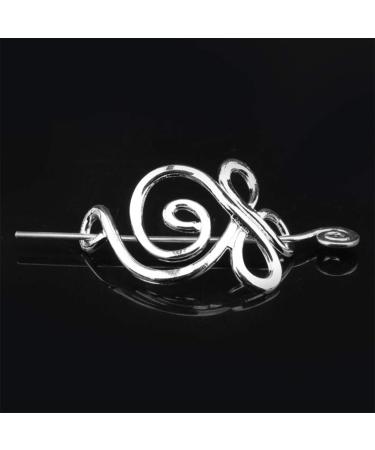 Lurrose Celtic Hair Clips - Alloy Viking Jewelry Hair Slide Vintage Ponytail Brackets for Women & Girls | Irish Hair Decor - Buy Online on GoSupps.com