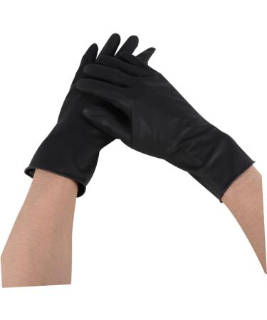 Beavorty 2 Pairs Reusable Gloves Reusable Gloves for Hair Professional Hair Coloring Accessories Hair Dye Salon Gloves Barber Gloves Tool Belt Particles Hand Guard Black Emulsion - Buy Online on GoSupps.com