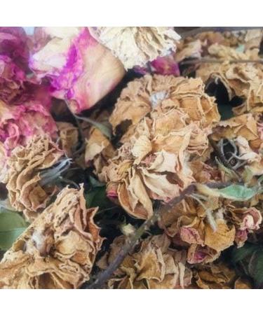 Bulgarian Rose Damascene Herbal Tea Rosebuds Rose Petals 0.5 litre (500ml) Damask Rose Pure Dried Rosebuds - Buy Online on GoSupps.com