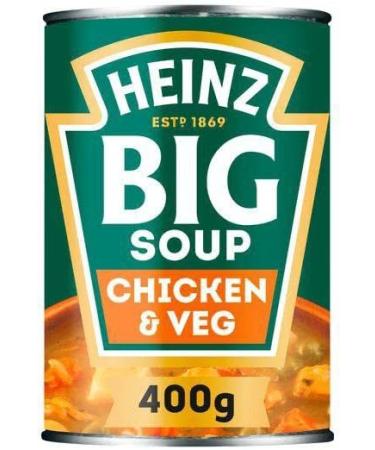 Heinz - Big Soup Bundle Bundle 6 x Tins (400g) Beef & Veg Steak & Potato and Chicken & Veg Chicken & Bacon Lamb & Veg and Steak & Onion - Buy Online on GoSupps.com