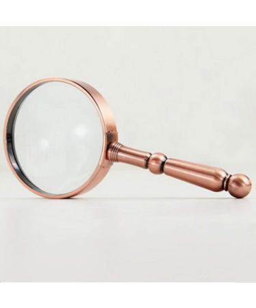 Metal Bronze Magnifying Glass High-Definition Old Man Reading Handheld Portable Made in China