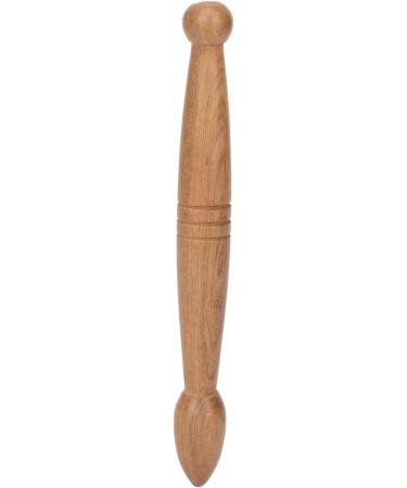 Ergonomic Wooden Acupunkt Massage Stick - 2 Ends Foot & Hand Roller for Home Travel & Office Muscle Relief - Buy Online on GoSupps.com