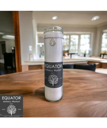 Tree of Life Centering Candle - Enhance Meditation Yoga & Ambiance | Equator Wellness Market - Promotes Health Vitality & Balance - Buy Online on GoSupps.com