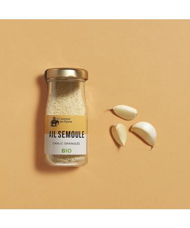  ALBERT MENES AM Organic Garlic - La Caravane Des pices - 100% Natural Ingredients - Garlic Semolina Powder - IFS and Ecocert Certified - Spi - Buy Online on GoSupps.com