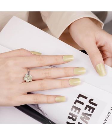 Zaubern gel4Home- UV wraps UV nail foils gel nail wraps semi cured gel nails (Olive)