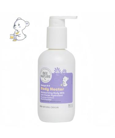 Bee Nature - Baby Body Milk - Organic Honey - Moisturizing and Nourishing - Eczema Relief - 99% Natural - YUKA 100/100-200ml