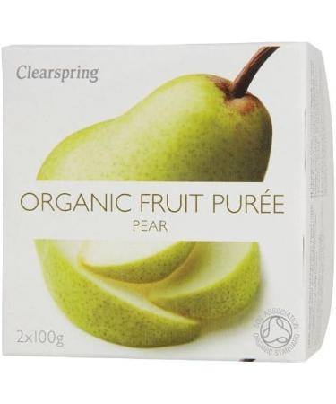  Clearspring Clearspring Pear-Shaped Fruit Puree 2 x 100g - Buy Online on GoSupps.com