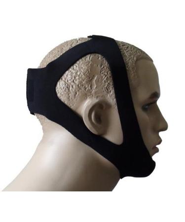 JERN Black Adjustable Anti Snoring Chin Strap