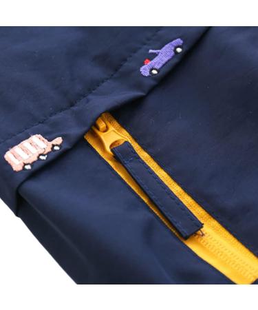 Famuka Baby Boys Hooded Windbreaker Jacket - Toddler Outwear, Navy, 3 Years - Buy Online on GoSupps.com