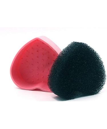 Glamza Durable Makeup Brush Cleaner Cosmetic Cleaning Silicone Egg Heart Glove Tool UK - Buy Online on GoSupps.com