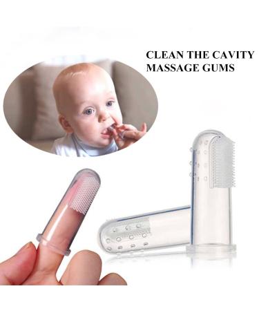 Menyiyds 6-Piece Baby Finger Toothbrush Set | BPA-Free Silicone Oral Care & Gum Massage for Infant Dental Health - Buy Online on GoSupps.com