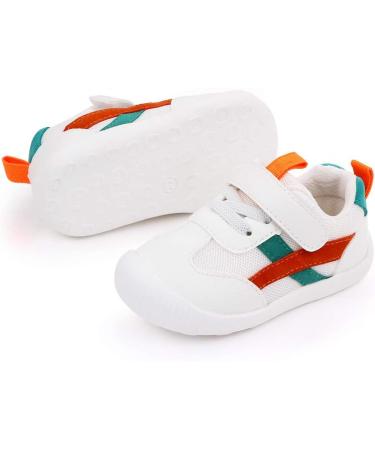 MK MATT KEELY Baby Boys Girls First Walking Shoes - Toddler Anti-Slip PU Leather Sneakers, 5 UK Child, Green - Buy Online on GoSupps.com
