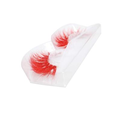 Shop 3 Pairs Long Thick Red False Eyelashes for Halloween Costume & Party Makeup - International Shipping Available - Buy Online on GoSupps.com