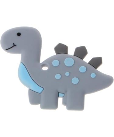 WOWOWO Dinosaur Baby Teether Necklace | BPA Free Silicone Chew Accessories for Safe Teething | International Shipping Available - Buy Online on GoSupps.com