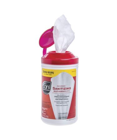 PDI Sani-Wipe Non-Rinse Food Contact Sanitizing Wipes 95-Count Canister - 7.75 x 9 - Buy Online on GoSupps.com
