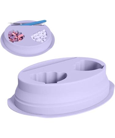 Bol De Trempage Pour Ongles Bac D tachage Vernis Gel Et Poudre | Conteneur de Trempage R utilisable et Pliable Plateau de Bain pour Mains pour Enl vement Polissage Nettoyage et Soin des Ongles Violet - Buy Online on GoSupps.com