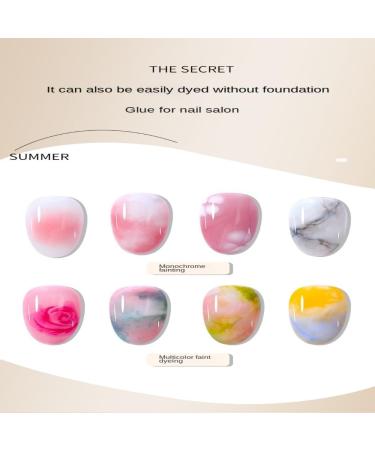 15ml DIY Manicure Tool Flower Effect Soak Off Watercolor Ink Marble Effect Nail Lacquer Blooming Gel Nail Polish - (Color: A) - Buy Online on GoSupps.com