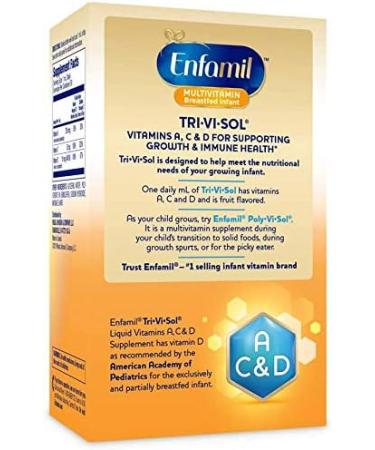 Enfamil Tri-Vi-Sol Vitamins A C & D Supplement Drops 50 mL (Pack of 4) - Buy Online on GoSupps.com