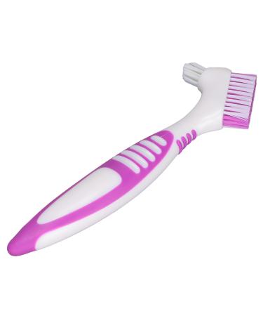 Portable Safe Denture Brush Double Plastic False Teeth Brush