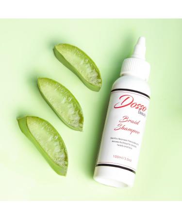 Organic Vanilla-Scented Braid Shampoo 100ml Scalp Cleanser for All Hair Types ACV Rinse Alternative Residue Elimination - Buy Online on GoSupps.com