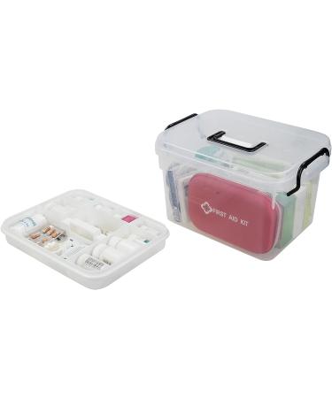 Sandmovie 2-Layer Plastic Storage Bin Family First Aid Box - 1 Pack - Buy Online on GoSupps.com