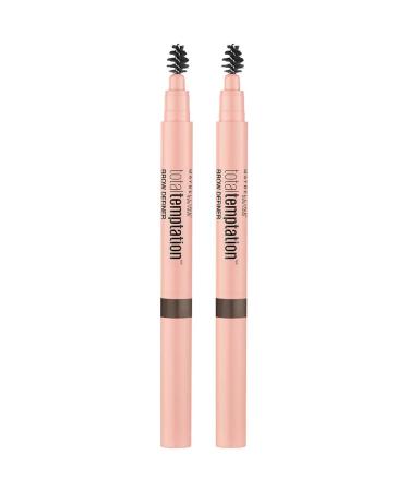 Maybelline Total Temptation Eyebrow Definer Pencil in Deep Brown - Pack of 2 - Buy Online on GoSupps.com