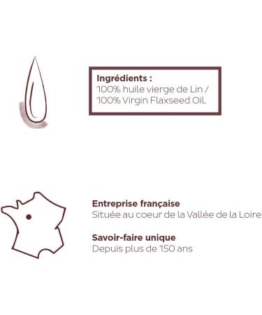 La Tourangelle - Virgin Flax Oil - Rich in Omega 3 - Intense & Tasty Flavor - Ideal for Seasoning Starters & Dishes - 250 ML - Buy Online on GoSupps.com