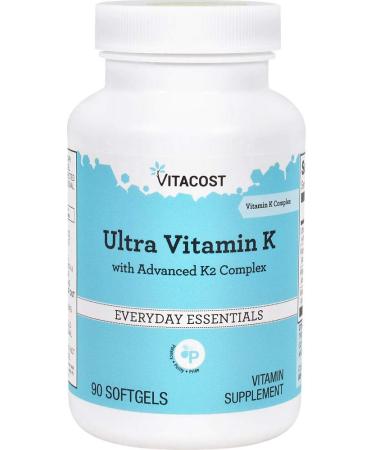 Vitacost Ultra Vitamin K with Advanced K2 Complex -- 90 Softgels