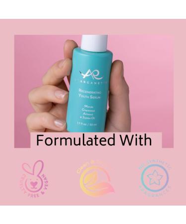 D Arganette Regenerating Youth Serum - Anti-Aging Facial Oil with Marula Grapeseed Almond & Jojoba Oil | Moisturizer for Dry Skin Fine Lines & Wrinkles | 1.7 oz Made in USA - Buy Online on GoSupps.com