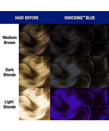 Buy Manic Panic Shocking Blue Classic Creme - Vegan & Cruelty-Free Semi-Permanent Hair Dye (3 x 118ml) - International Shipping Available - Buy Online on GoSupps.com
