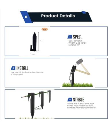 ISTOVO 50 Bit Line Pressing Nail Sensitive Nail for Woodworking Lawn Mower Biodegradable Signal Line Nail for Ash Mat - Buy Online on GoSupps.com