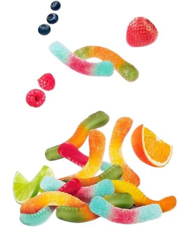 Waterbridge Sweet & Sour Assorted Gummy Worms 175 g - Buy Online on GoSupps.com