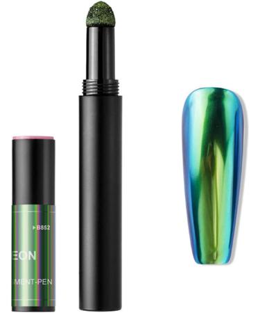 Roseflower 6 Sticks Air Cushion Chrome Powder Pencil - Holographic Nail Decoration for DIY Art | Shiny Metallic Mirror Effect Manicure Tool - Buy Online on GoSupps.com