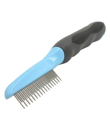 Detangling Comb Dog & Cat Grooming Cat Brush for Long Hair Dog Shedding Brush & Cat Hair Remover Dematting Tool for Dogs with Long & Short Stainless Steel Metal Teeth Comb