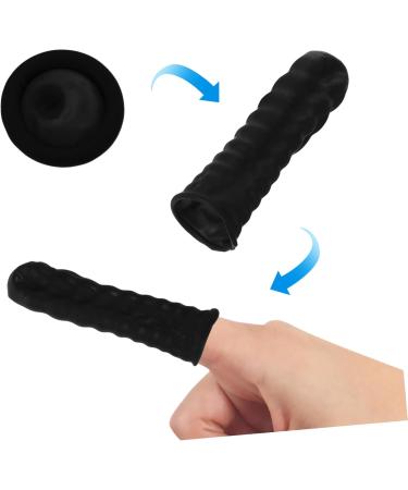 CANIGHT 100pcs Nitrile Anti-Static Finger Cots | Gel Joint Protection Sleeves for Safe & Comfortable Finger Relief - Medium Size - Buy Online on GoSupps.com