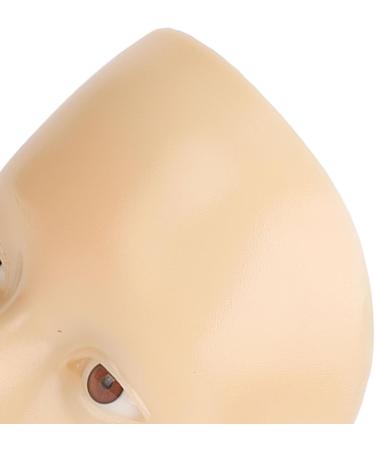 5D Makeup Practice Face with Stand Ideal for Eyebrows Eyelashes Eyeshadow Full Face Makeup Easy to Clean (Yellow Skin) - Buy Online on GoSupps.com