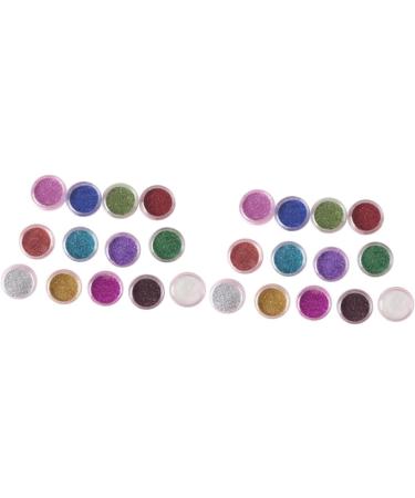 Beavorty 24 Boxes Pearl eyeshadow palette Glitter eyeshadow pigments powder eye shadow Glitter powder flash mediumx2pcs Assorted Colorx2pcs - Buy Online on GoSupps.com