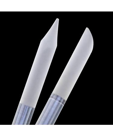 Worparsen Glass Cuticle Pusher Double-Sided Glass Cuticle Pusher Nail File Multifunctional Wear- Clear - Buy Online on GoSupps.com