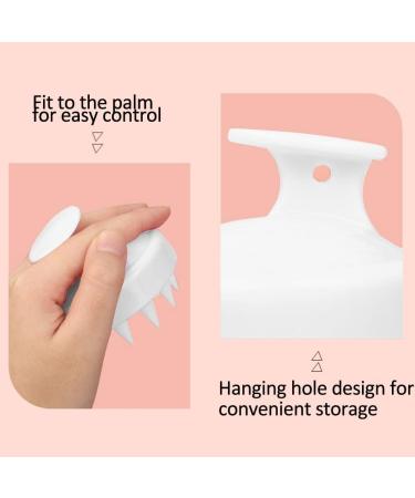 Soft Silicone Scalp Massage Device & Shampoo Brush | Head Massager for Hair Care & Relaxation (White) - International Shipping Available - Buy Online on GoSupps.com