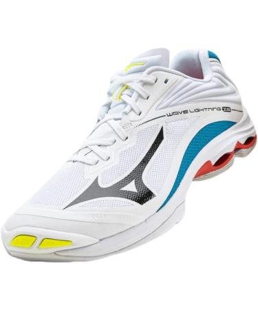 Mizuno Women's Wave Lightning Z6 Volleyball Shoe - 46.5 EU | White Black Diva Blue | Best International Shipping - Buy Online on GoSupps.com