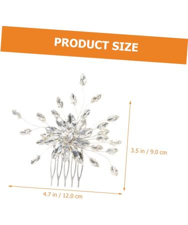 FRCOLOR Set of 4 Comb Wedding Tiara Rhinestone Headband Hair Combs Wedding Headband Prom Headband Hair Accessories Plastic Accessories European and American Bride - Buy Online on GoSupps.com