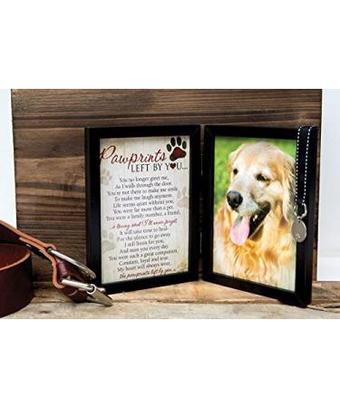 Pawprints Pet Memorial Frame with Poem - Heartfelt Dog Sympathy Gift for Pet Loss - Buy Online on GoSupps.com