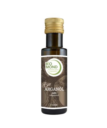 ORGANIC Argan oil from BIOMOND 100 ml premium quality cold pressed vegan skin and hair oil 100% natural mill fresh from Bavaria