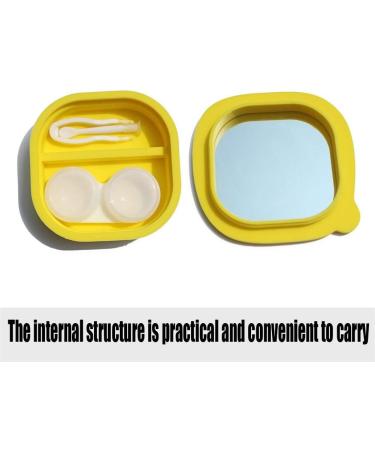 Elegant Contact Lens Case Silicone Eye Lens Case Soft and Pressure-Resistant Contact Lens Travel Case for Drip-Proof Companion Box Personality (Color : Green) - Buy Online on GoSupps.com