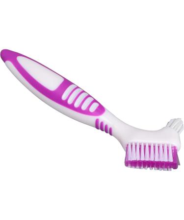 Double-Sided Portable Cleaning Brush for Artificial Teeth | Denture Toothbrush for Effective Cleaning - International Shipping Available - Buy Online on GoSupps.com