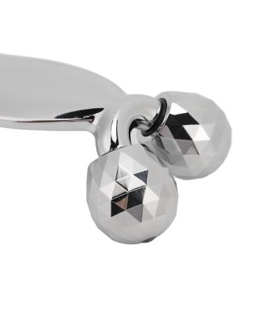 Metal Facial Roller - 3D V Shape Beauty Tool for Face Sculpting & Enhanced Skincare Results | Comfortable Grip & Skin Relaxation - Buy Online on GoSupps.com