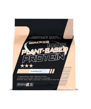 STACKER 2 Stacker2 100% Plant-Based Protein (454g) Chocolate