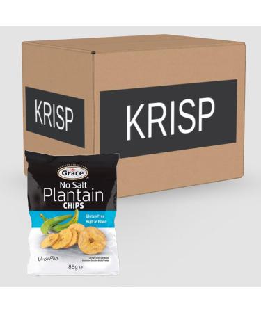 9 x 85g Unsalted Plantain Chips Banana Crisps Natural Lunch Snack Gluten Free - Buy Online on GoSupps.com