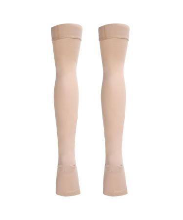 Buy Anggrek Compression Stockings for Women | 23-32 mmHg Thrombosis Open Toe Thigh High Socks (XL) - International Shipping Available - Buy Online on GoSupps.com
