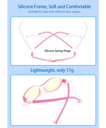 Shop Lanlang Blue Light Filter Glasses for Kids | UV400 Protection TR90 & Silicone Frame Ages 3-10 Perfect for Screen Time & Play - Buy Online on GoSupps.com